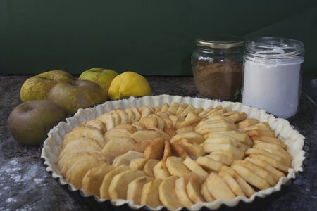Prepared to go into the hot oven for forty minutes.の写真素材