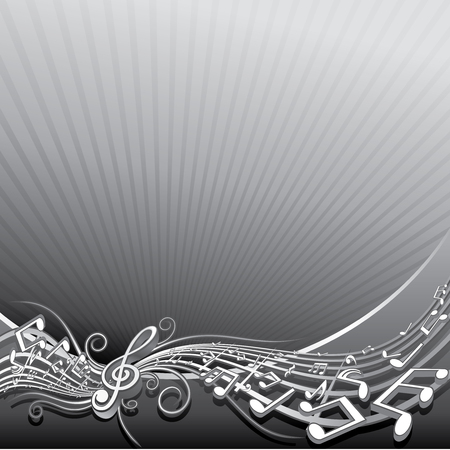 Abstract musical background for your text or designのイラスト素材