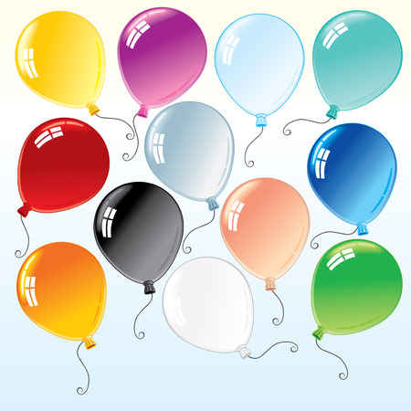 Beauty colorful isolated balloons for your designのイラスト素材