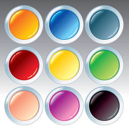Blank buttons for your designのイラスト素材