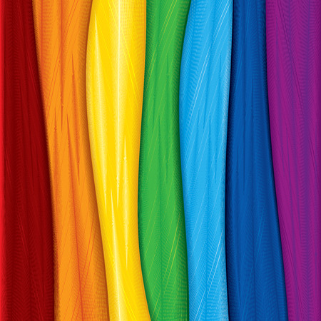 Colorful fabric samples のイラスト素材