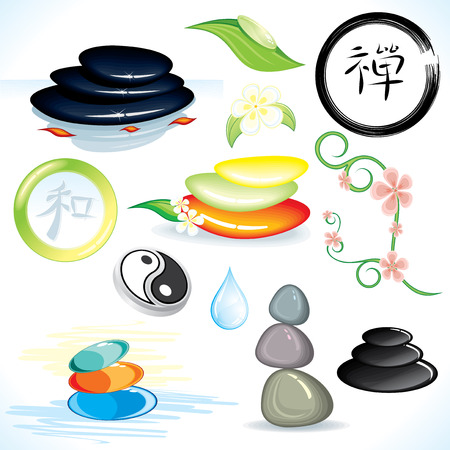 Zen theme-design elementsのイラスト素材