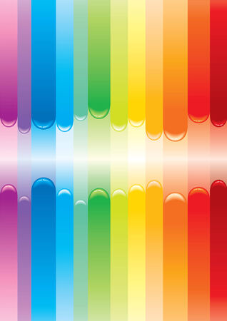 Rainbow paint cover-vector illustrationのイラスト素材