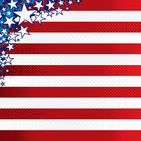 Stylized american backgroundのイラスト素材