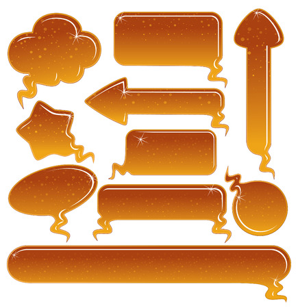 Sweet speech bubbles-vectorのイラスト素材