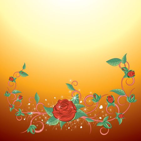 Red rose vector backgroundのイラスト素材