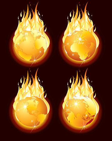 Burning earth のイラスト素材