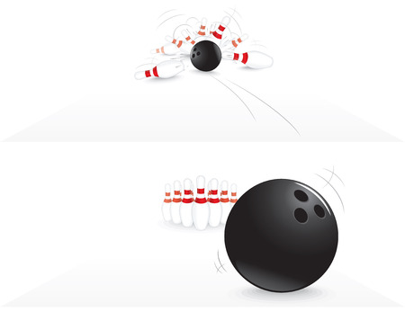  Illustration of Bowling strikeのイラスト素材