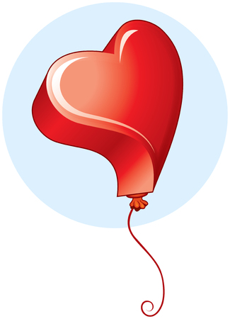 Heart balloon.  illustrationのイラスト素材