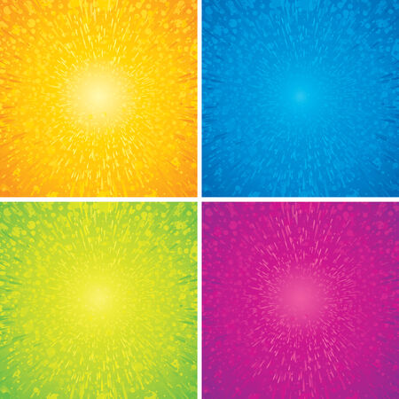 Abstract Bursting  Backgrounds setのイラスト素材