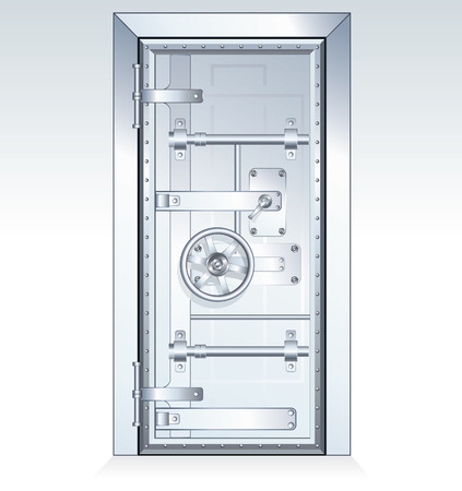 Bank Vault Door - scalable vector illustrationのイラスト素材