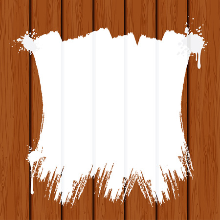 Painting Wooden Fence for your textのイラスト素材