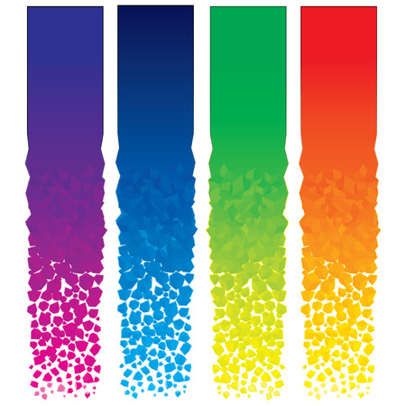 Set of colorful vertical bannersのイラスト素材