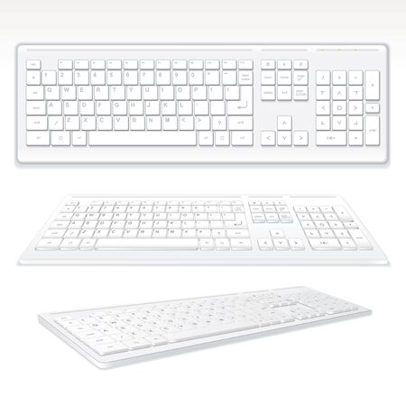 Modern Computer Keyboards, vector illustrationのイラスト素材