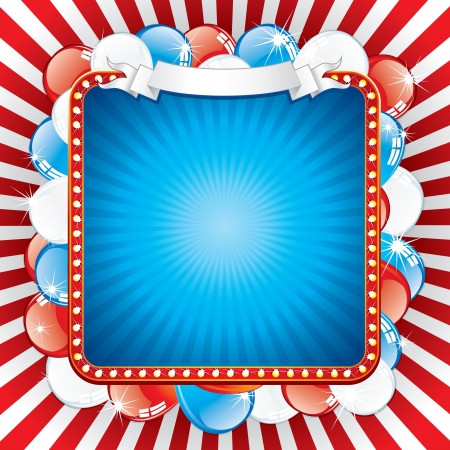 Vector USA Theme  Independence Day Background のイラスト素材