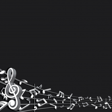 Abstract Music Background  Vector Imageのイラスト素材