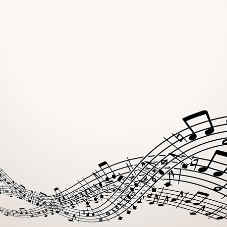 Musical Background  Vector Image with Free Spaceのイラスト素材