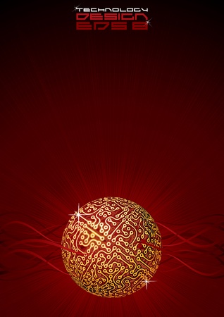 Technology Design Background  Vector Graphicsのイラスト素材