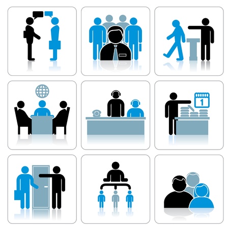 Business People Icons  Vector Setのイラスト素材