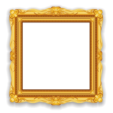 Gold Vintage Frameの写真素材
