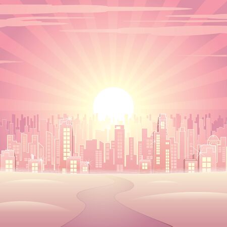 Dream City Illustrationの写真素材