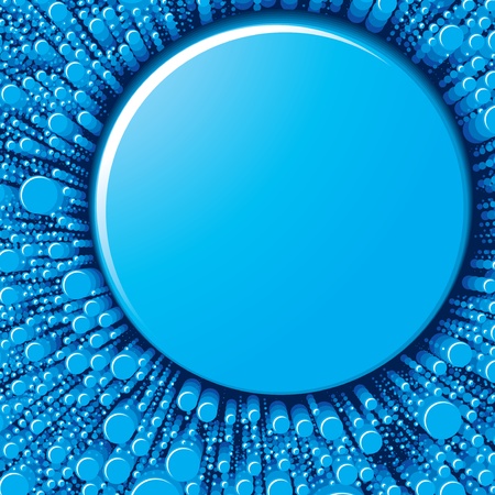 Abstract Blue Background with Circlesの写真素材