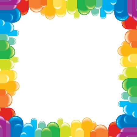 Funky Colorful Frame  Illustrationの写真素材