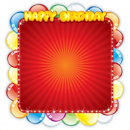 Happy Birthday Card  Festive Templateの写真素材