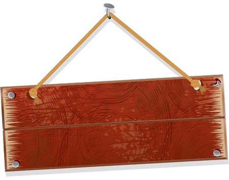 Wooden Board Illustrationの写真素材