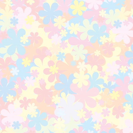 Pale Floral Pattern  Pastel Backdropfor for Designのイラスト素材