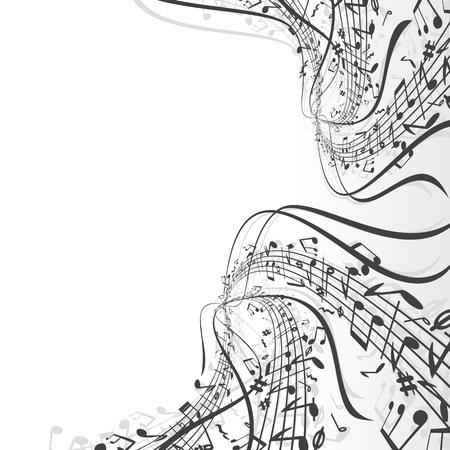 Musical Notes Backgroundの写真素材