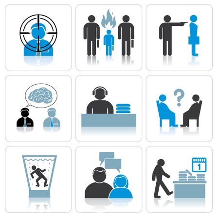 Management and Business Iconsの写真素材