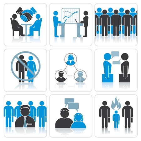 Human Resources and Management Icon Set の写真素材