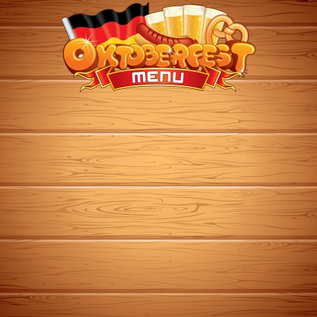Oktoberfest Poster or Menu Template の写真素材