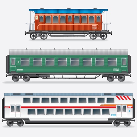 Passenger Railway Waggon, Railroad Passenger Car の写真素材