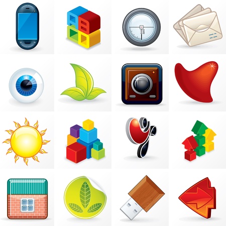 Different Design Symbols, Logos and Emblems の写真素材