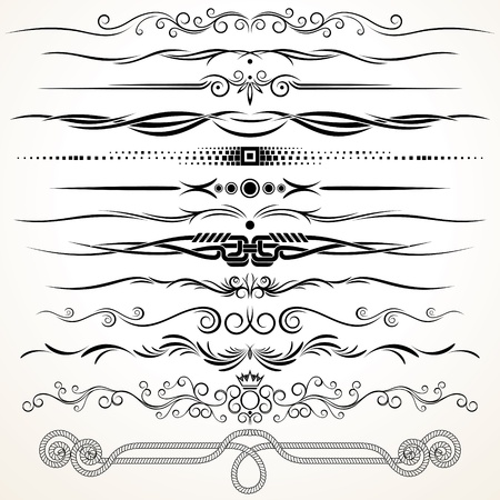Ornamental Rule Lines  Decorative Design Elementsの写真素材