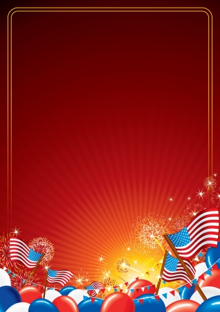 American Celebration Backgroundの写真素材
