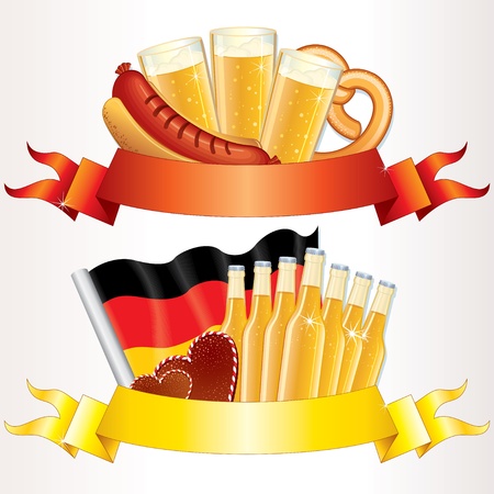 Oktoberfest Banners  Oktoberfest Illustrationsの写真素材