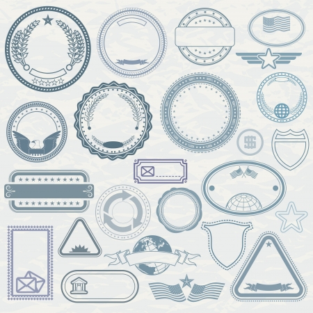 Empty Template of Rubber Stampsの写真素材