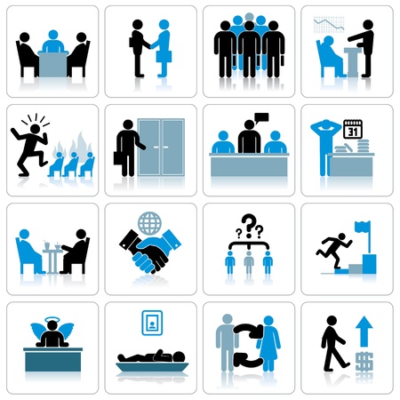 Business Management and Human Resources Icon Setの写真素材