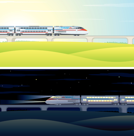 High Speed Train Pictures. Illustrationの写真素材