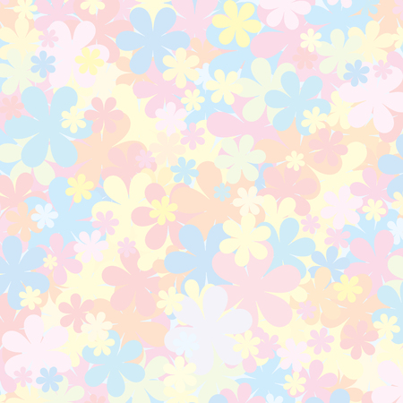 Pale Floral Pattern. Pastel Backdrop for for Designの写真素材