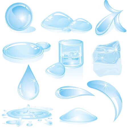 Water Drops Vectorの写真素材