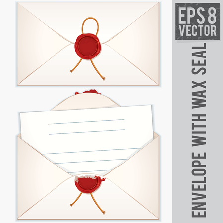 Envelope with Blank Letter. Ready for Your Text and Design.の写真素材
