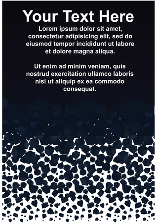 Abstract Crashed Backdrop. Ready for Your Text and Design.のイラスト素材