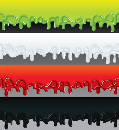 Vector Liquid Banners. Ready for Your Text and Design.のイラスト素材