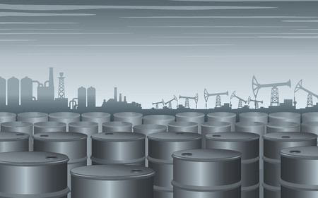 Industrial Theme Background. Vector Design Illustrationのイラスト素材