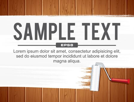 Paint Roller Painting White. Vectorの写真素材