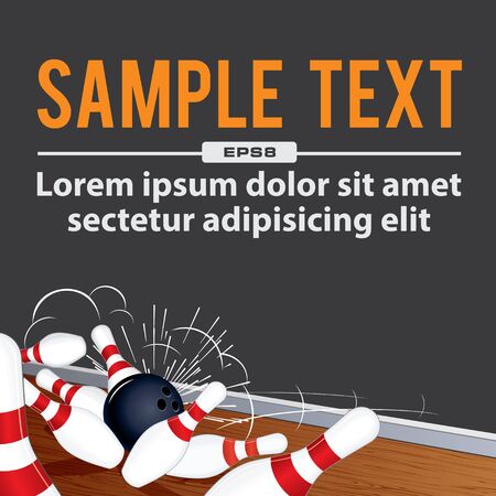 Tenpin Bowling Strikeの写真素材